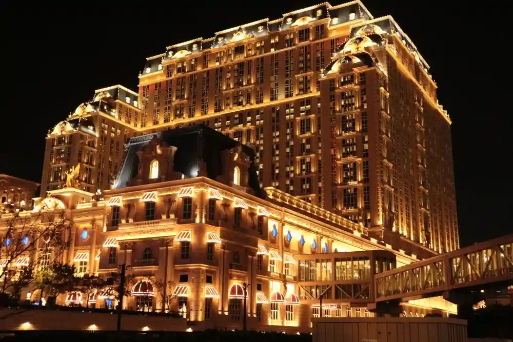 Delvarisregalhouse Luxury Casino Hotel Exterior at Night