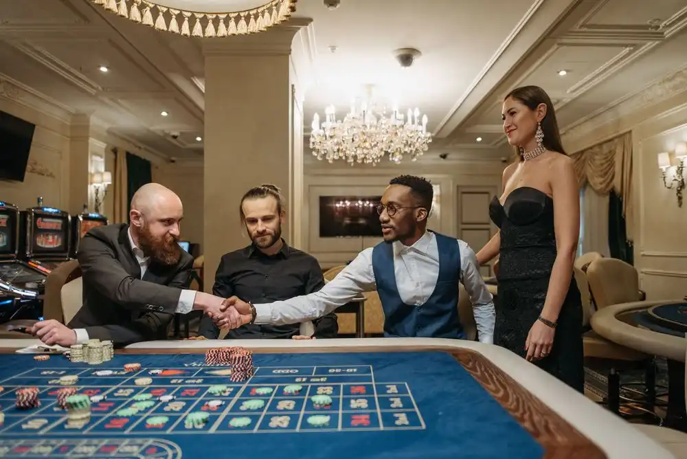 VIP casino guests social moment